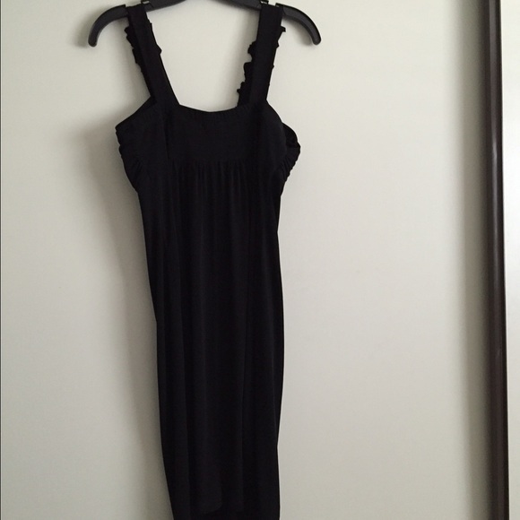 Enfocus black V neckline dress